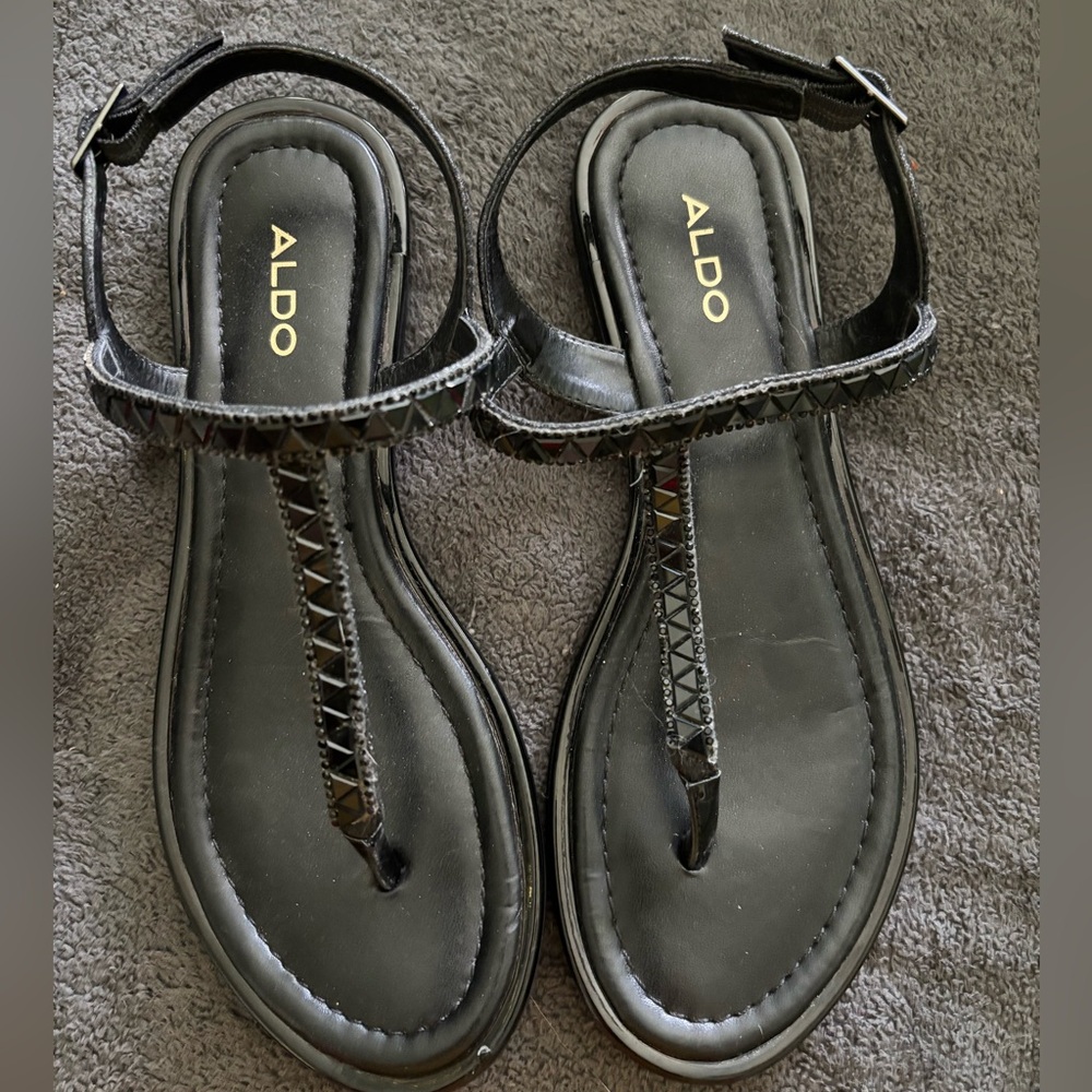 Aldo Black Strappy Women's Sandals